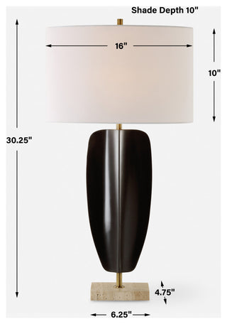 Uttermost Kure Black Table Lamp