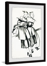 "Twin Fun" Framed Painting Print, 12"x18"