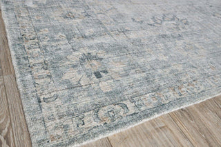 Cambridge Handmade Hand Loomed Wool and Bamboo Silk Blue Area Rug
