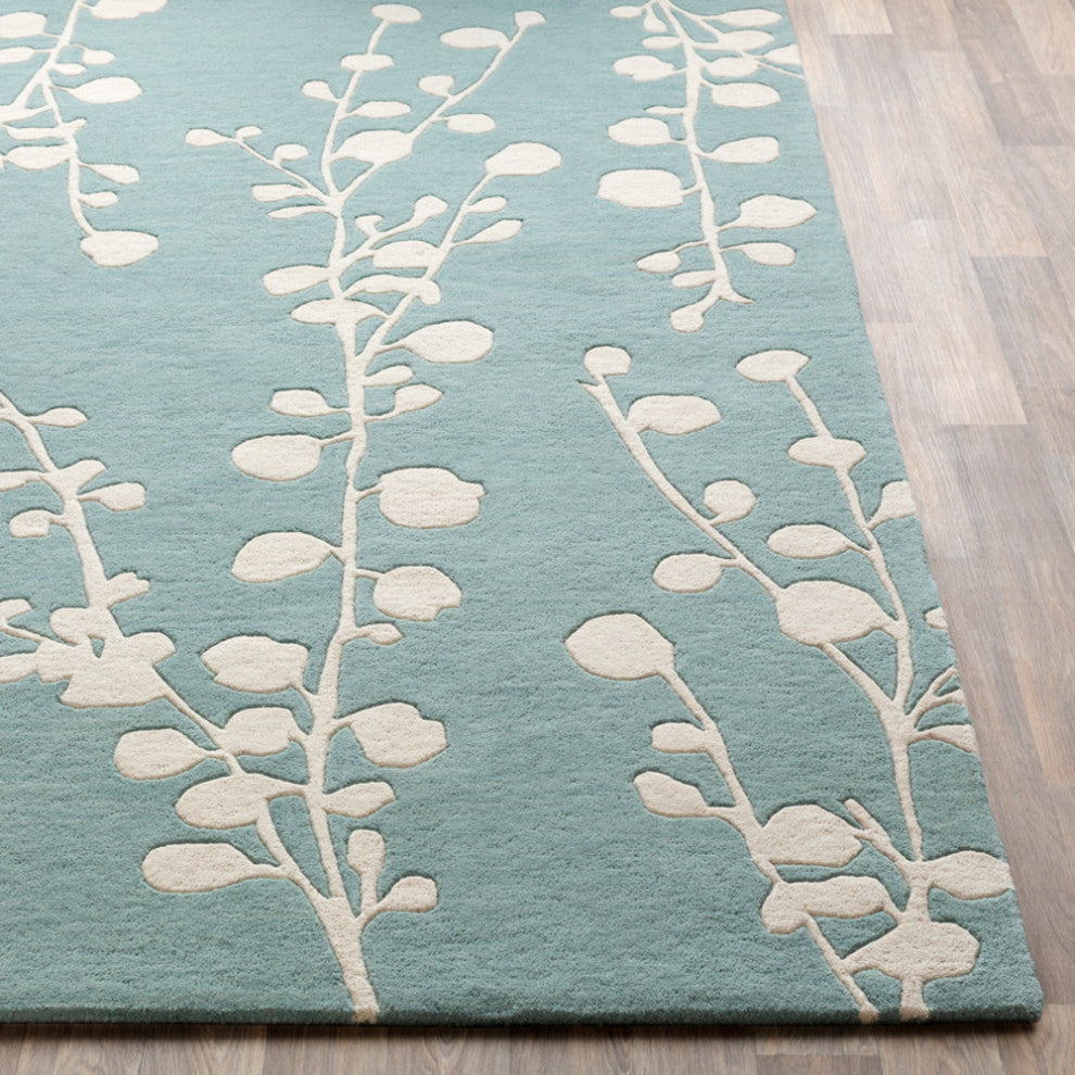 Surya Athena ATH-5158 Transitional Area Rug, Mint, 6' x 9' Rectangle