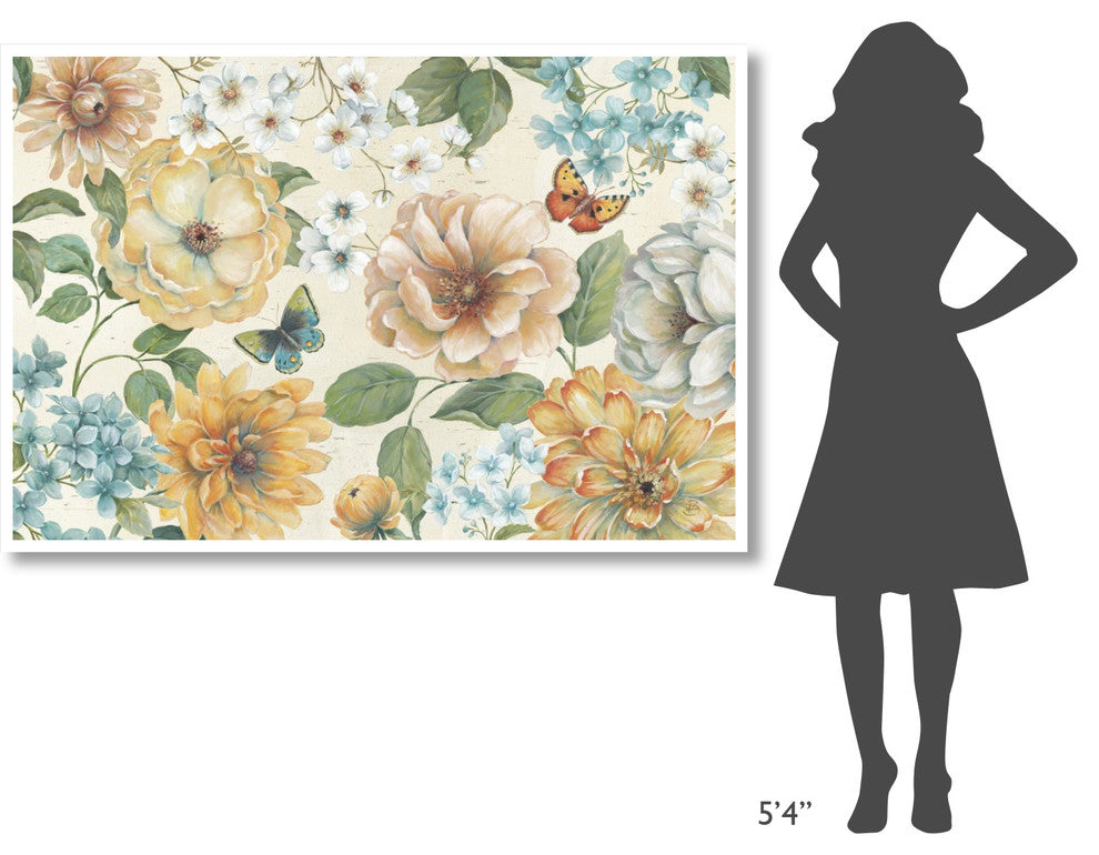 "Butterfly Bloom I" Digital Paper Print by Daphne Brissonnet, 62"x42"