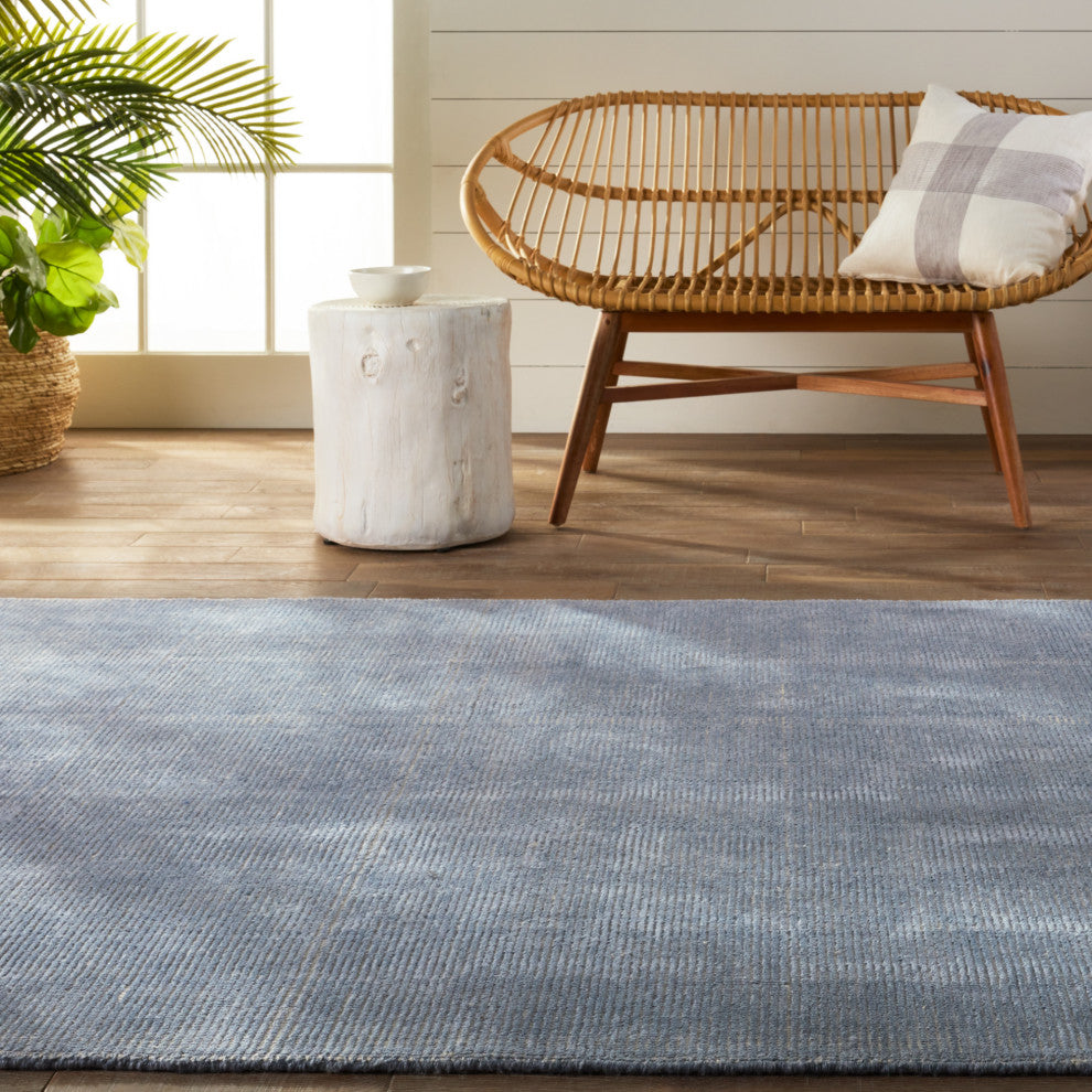 Jaipur Living Danan Indoor/ Outdoor Striped Light Blue/ Cream Area Rug 4'X6'