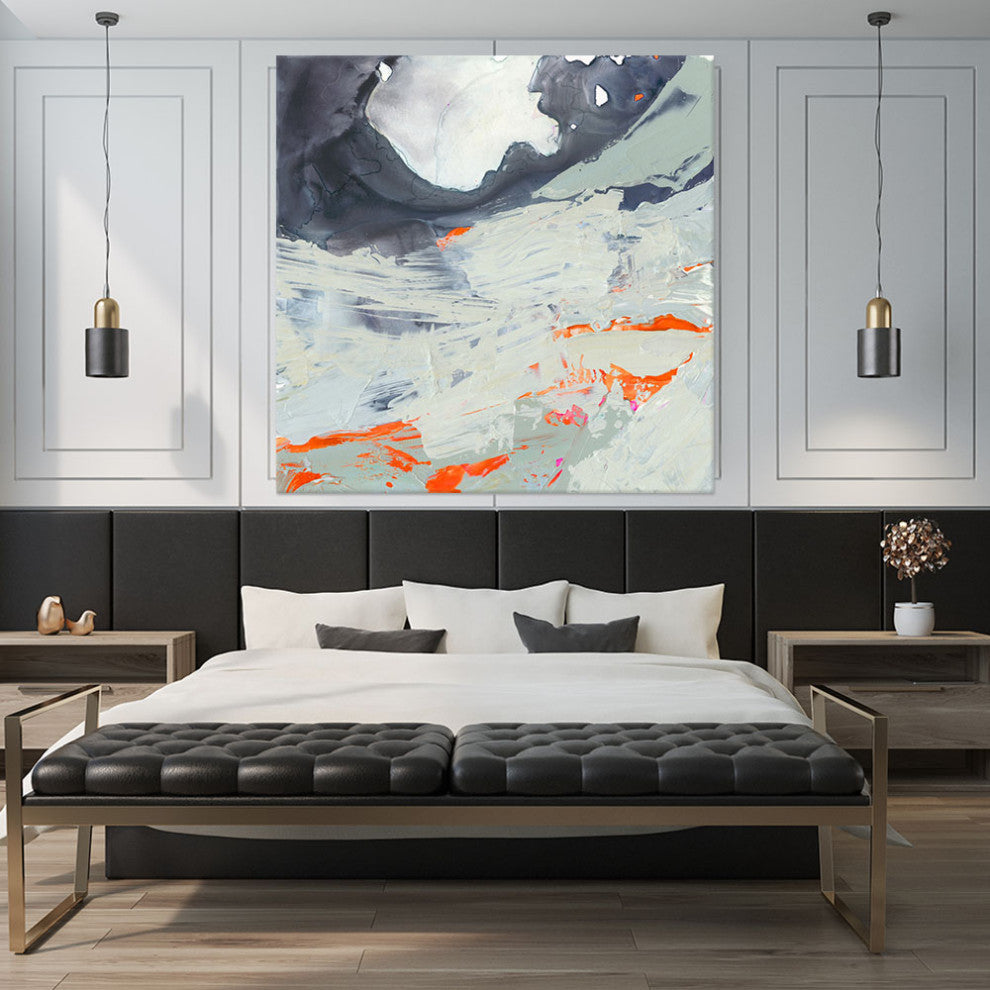 "Polyphonic Sea II" Fine Art Giant Canvas Print, 84"x84"
