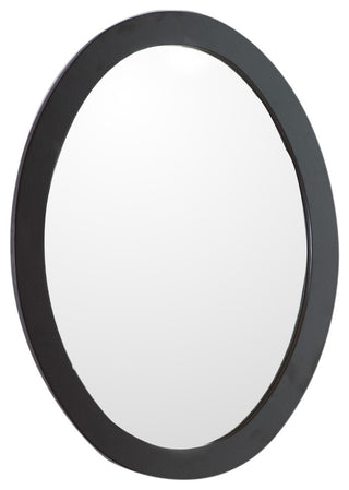 Arlo Oval Framed Mirror, Espresso