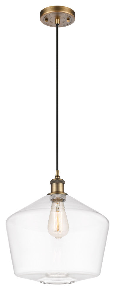 Innovations 516-1P-BB-G652-12-LED 1-Light Mini Pendant, Brushed Brass