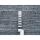 Arsenic Gray Hand Loomed Modern Striae Wool XL Runner Oriental Rug 2'6"x15'10"