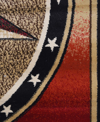 American Destination Amarillo Texas Star Area Rug, 7'10"x9'10"