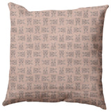 Criss Cross Bunnies Easter Decorative Throw Pillow, Sunwashed Red, 18x18"