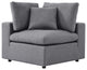 Modular Lounge Deep Sofa, Sunbrella, Gray, Modern, Outdoor Hospitality