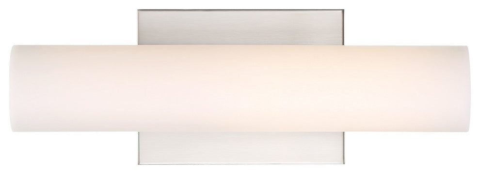 Nuvo Bend 1-Light LED Brushed Nickel Small Vanity Light