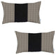 Set of 2 Tan Houndstooth Lumbar Pillow Covers