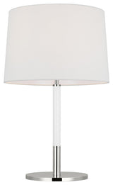 Monroe Medium Table Lamp, Polished Nickel
