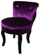 Modern Glam Purple Bling Micro Suede Accent Chair