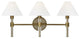 Generation Lighting, LV1043TWB, 3-Light Vanity, Time Worn Brass