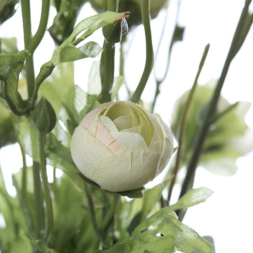 Vickerman 18" Light Green Ranunculus Bush