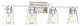 Calhoun Vanity Fixture, Satin Nickel, 4-Light