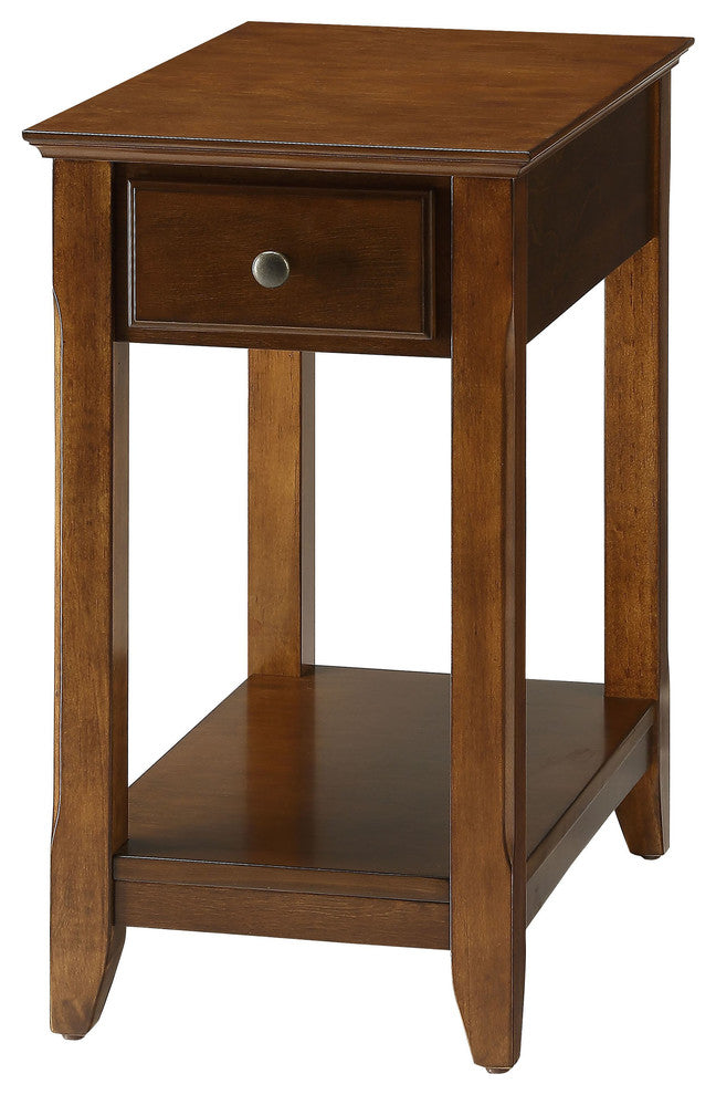 Urban Designs Bega Wooden Accent Side Table, Walnut