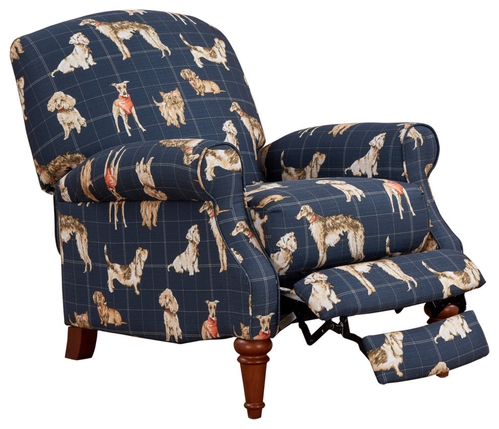 Happy Dog Pushback Recliner Manual Reclining Chair Includes