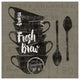 "Linen Coffee III" Digital Paper Print by Sue Schlabach, 26"x26"