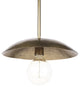 Hammered Gold Metal Hanging Pendant Light
