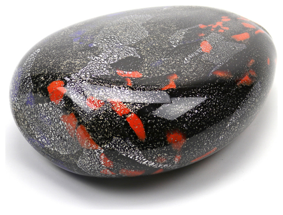 Torino Black Oval Vase