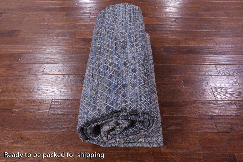 10' 1" X 14' 0" Hand Knotted Savannah Grass Wool Rug - Q13177