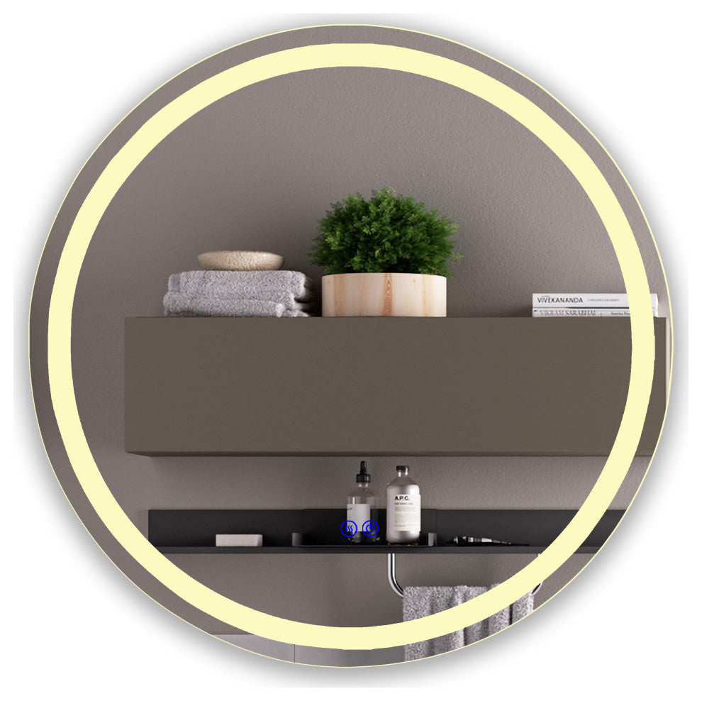 CHLOE Lighting LUMINOSITY Round TouchScreen LED Mirror