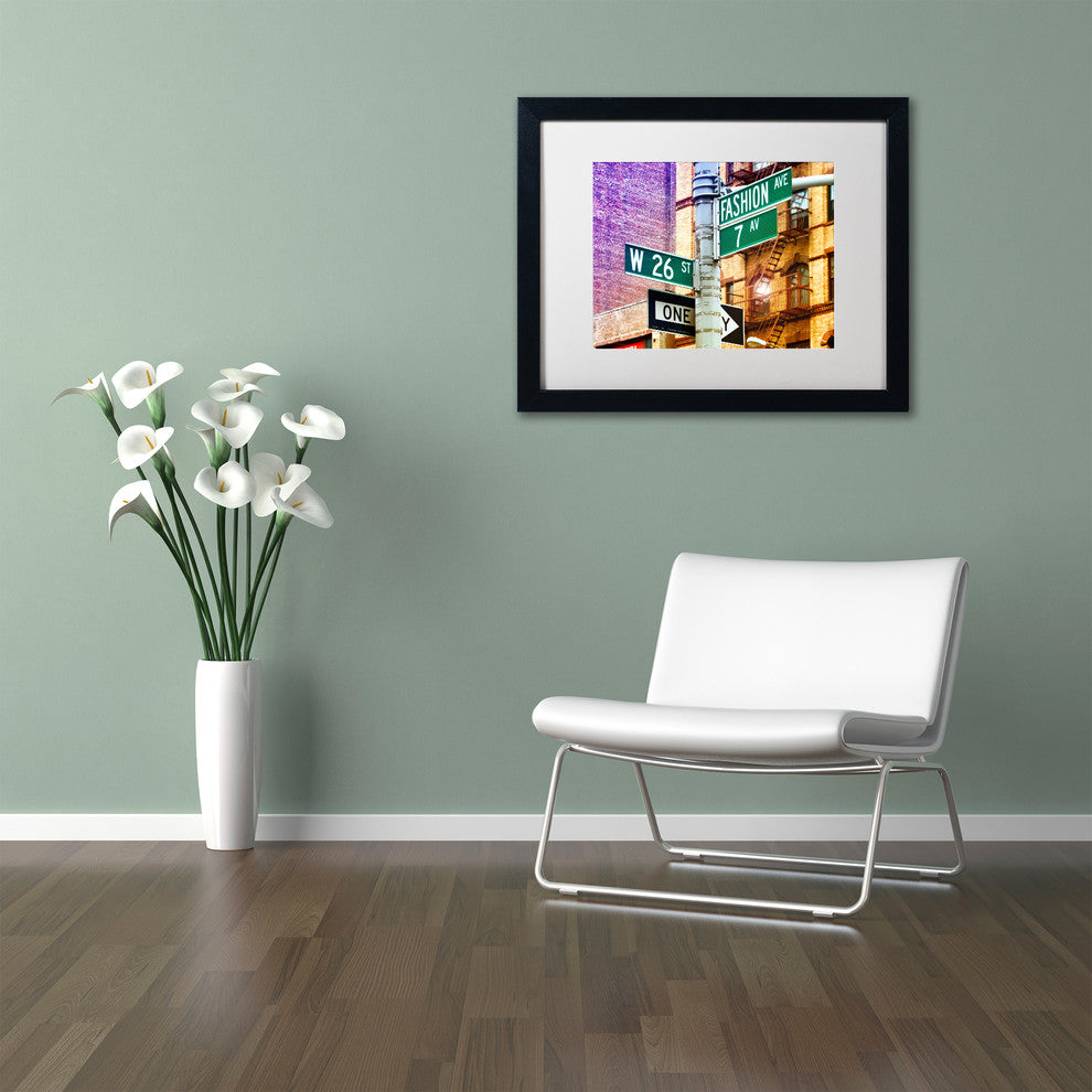 Philippe Hugonnard 'Fashion Avenue New York' Matted Framed Art, 16x20