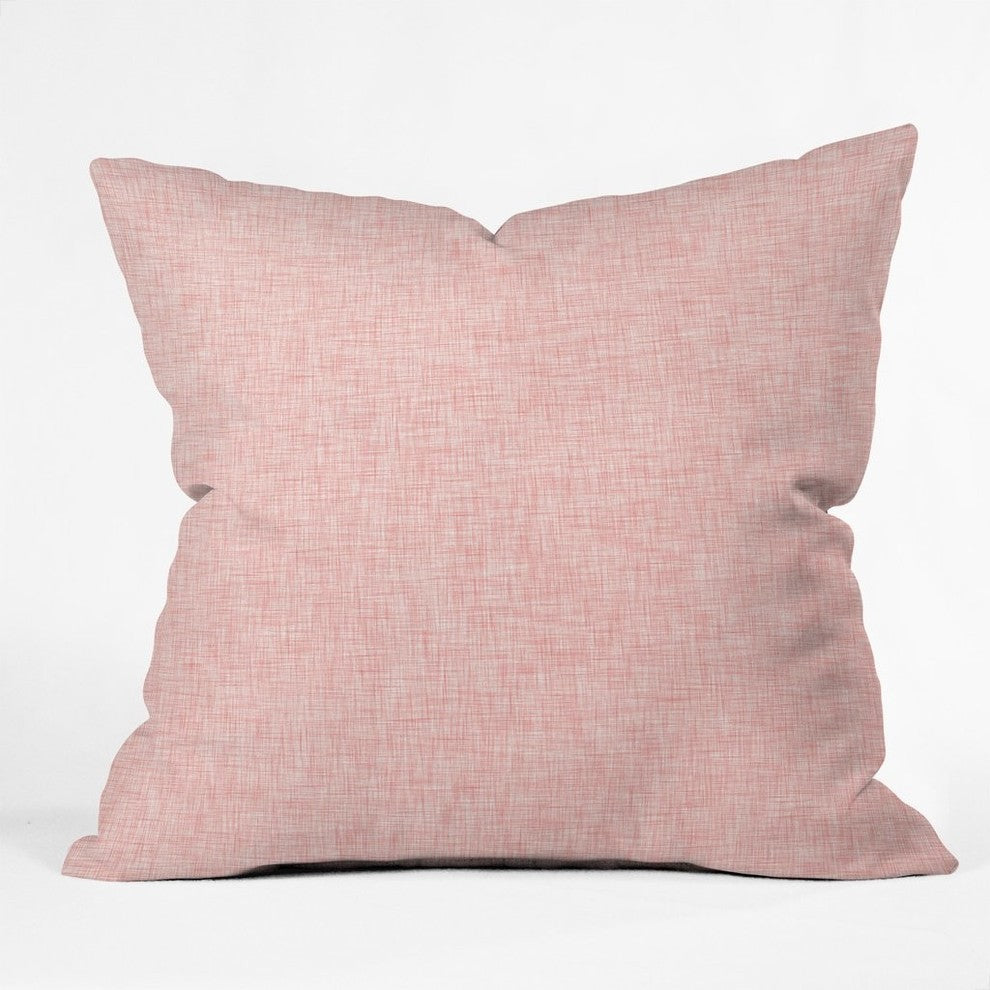 Holli Zollinger Linen Marsala Rosee Throw Pillow, 20"x20"