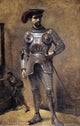 Jean-Baptiste-Camille Corot The Knight, Gallery Wrapped Canvas Print, 18"x27"