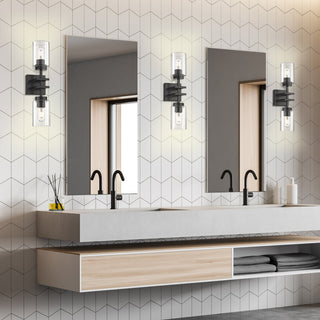 Tribeca 2-Light Wall Sconce With Matte Black Shade