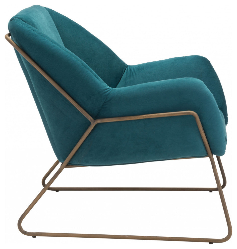 Teal and Gold Chair