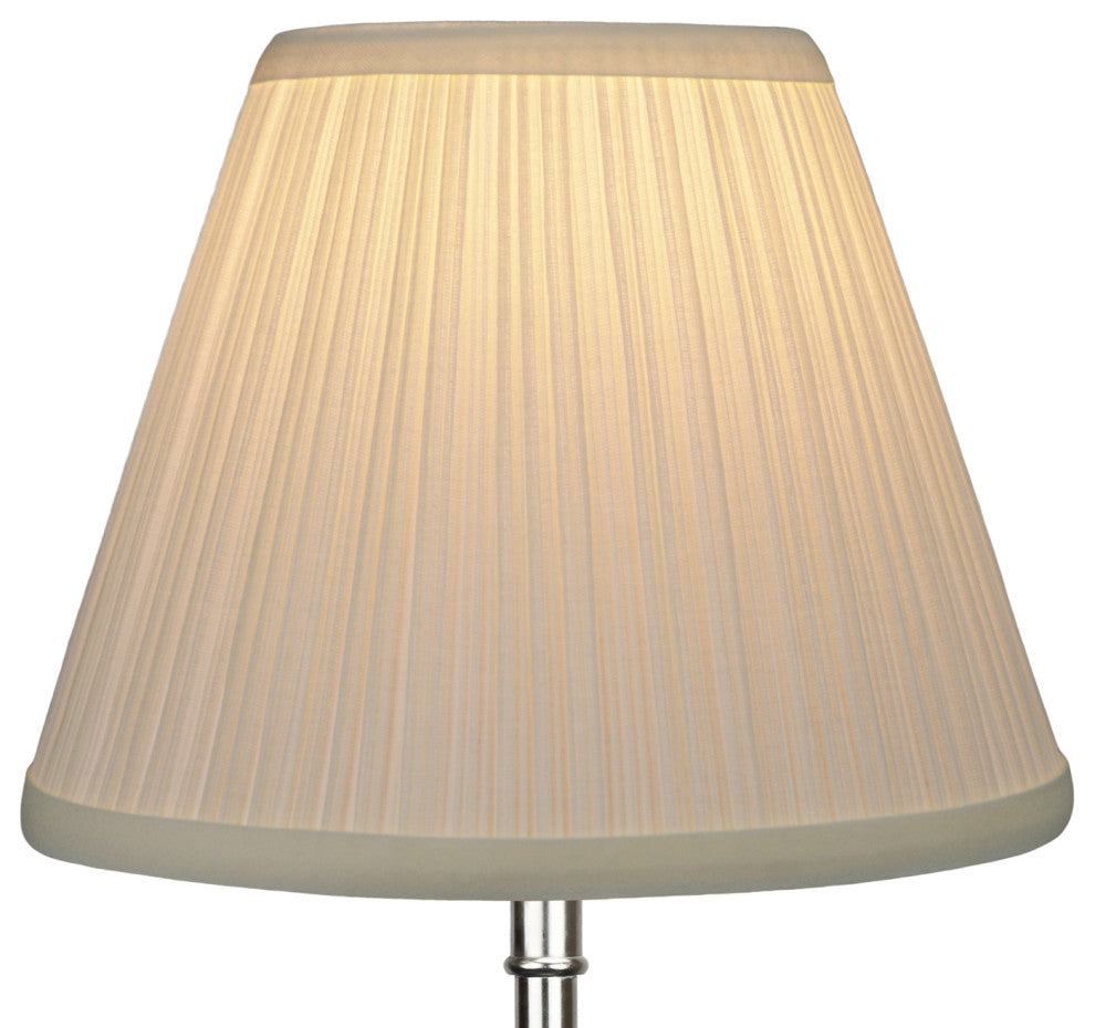 Fenchel Shades 5"x10"x8" Bulb Clip Attachment Empire Lamp Shade, Pleated M