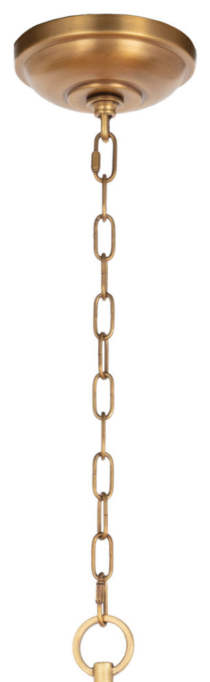 Regina Andrew Cobra Chandelier Large, Natural Brass, Brass
