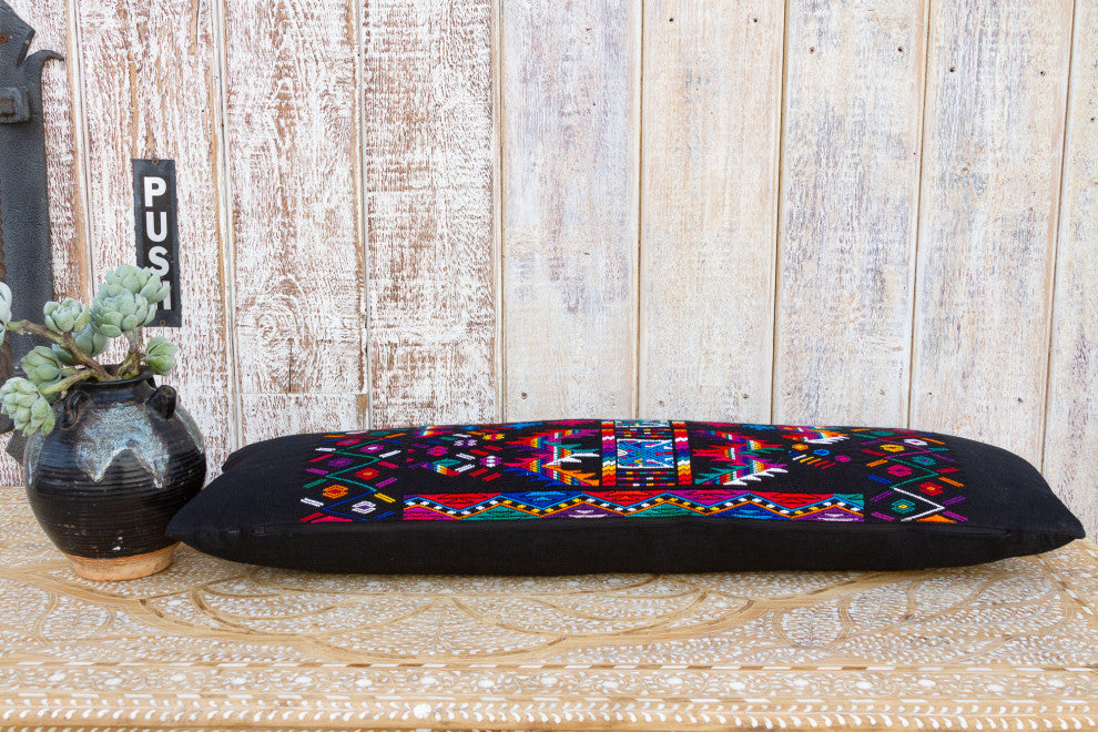 Long Vintage Mayan Brocade Izel Pillow
