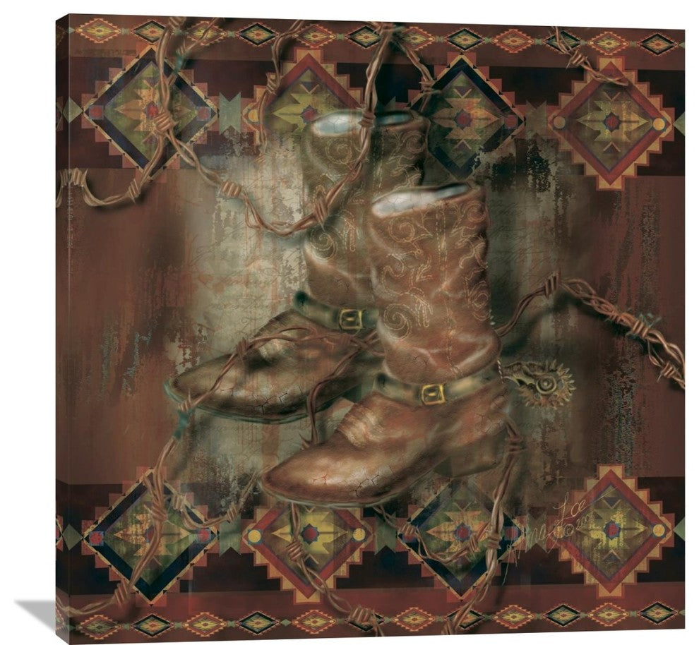 "Western Boot" Artwork, 40" x 40"