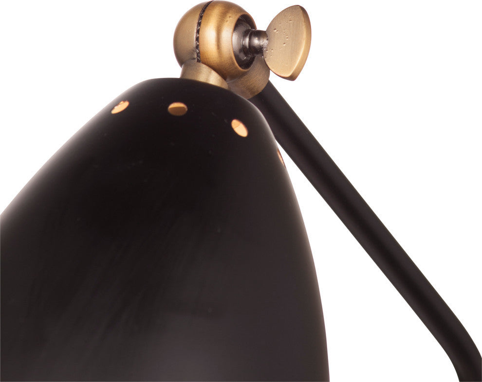 Correll Task Lamp - Brass with Cement
