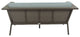 Riviera Geo Loveseat With Sunbrella Fabric cushions, Canvas Black