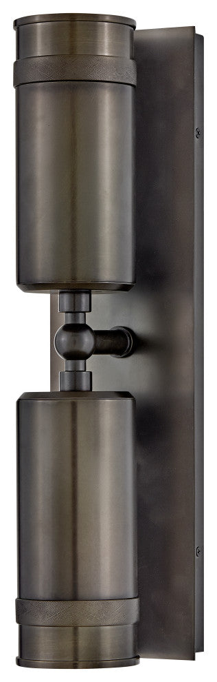 Hinkley Pratt Medium Wall Mount Lantern, Black Oxide