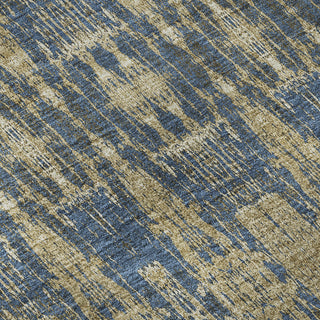 Premium Machine Washable Mayfield AMF580 Blue 8' x 10' Rug