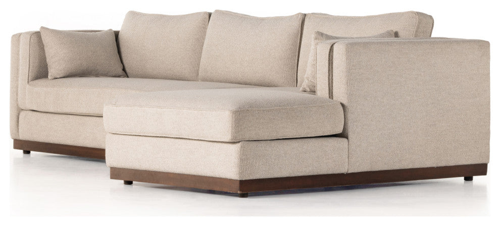 Lawrence 2pc Raf Sectional-Nova Taupe