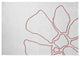 Petal Lines Spring Chenille Rug, Coral/White, 5'x7'
