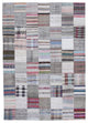 Rug N Carpet - Handmade Anatolian 7' 0'' x 9' 11'' Rustic Patchwork Kilim Rug