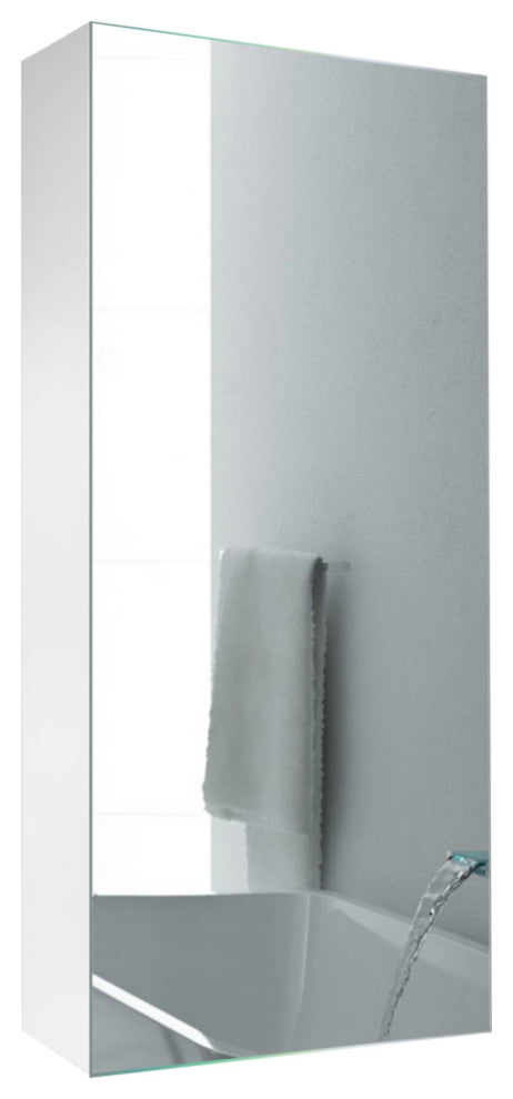 Krugg Medicine Cabinet, Blum Hinge Soft Close, 12"x30", Surface Mount