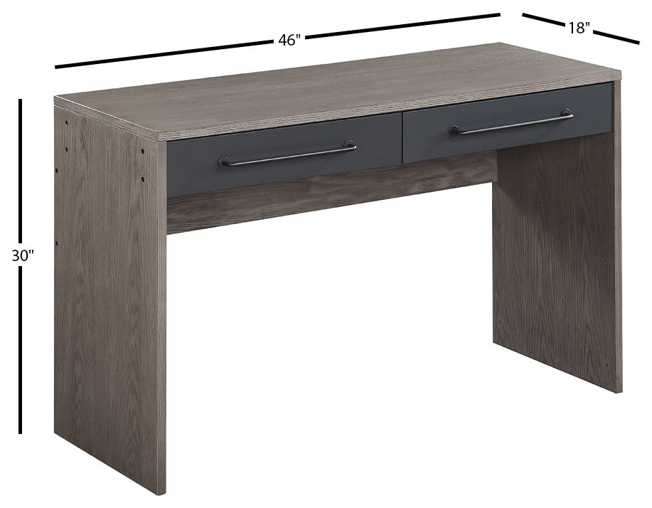 Acme Estevon Writing Desk, Gray Oak Finish