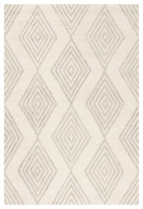 Safavieh Blossom Collection BLM111A Rug, Ivory/Silver, 4' x 6'