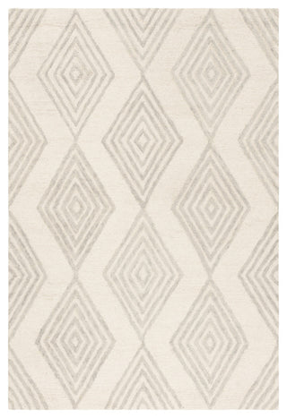 Safavieh Blossom Collection BLM111A Rug, Ivory/Silver, 4' x 6'