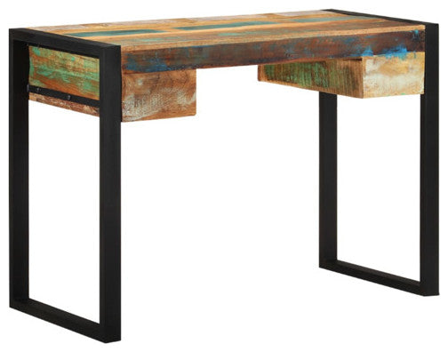 vidaXL Desk Home Office Desk Computer Desk Workstation Solid Wood Reclaimed