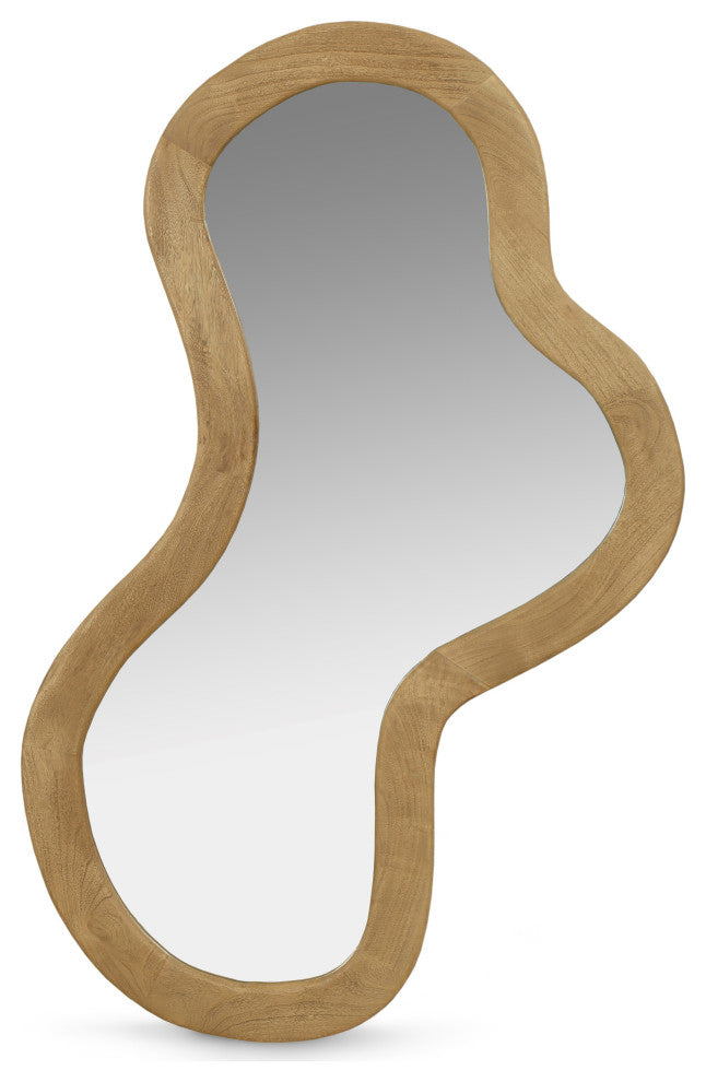 Oblique Mirror, Oak, 28" X 48"