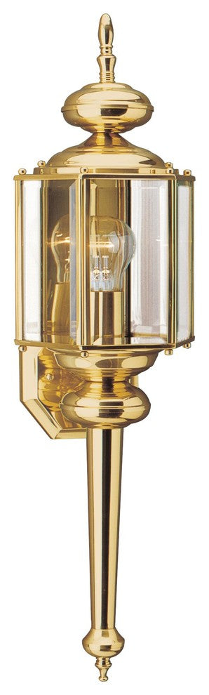 Generation Lighting Lighting 1-Light Outdoor Lantern, Polished Brass